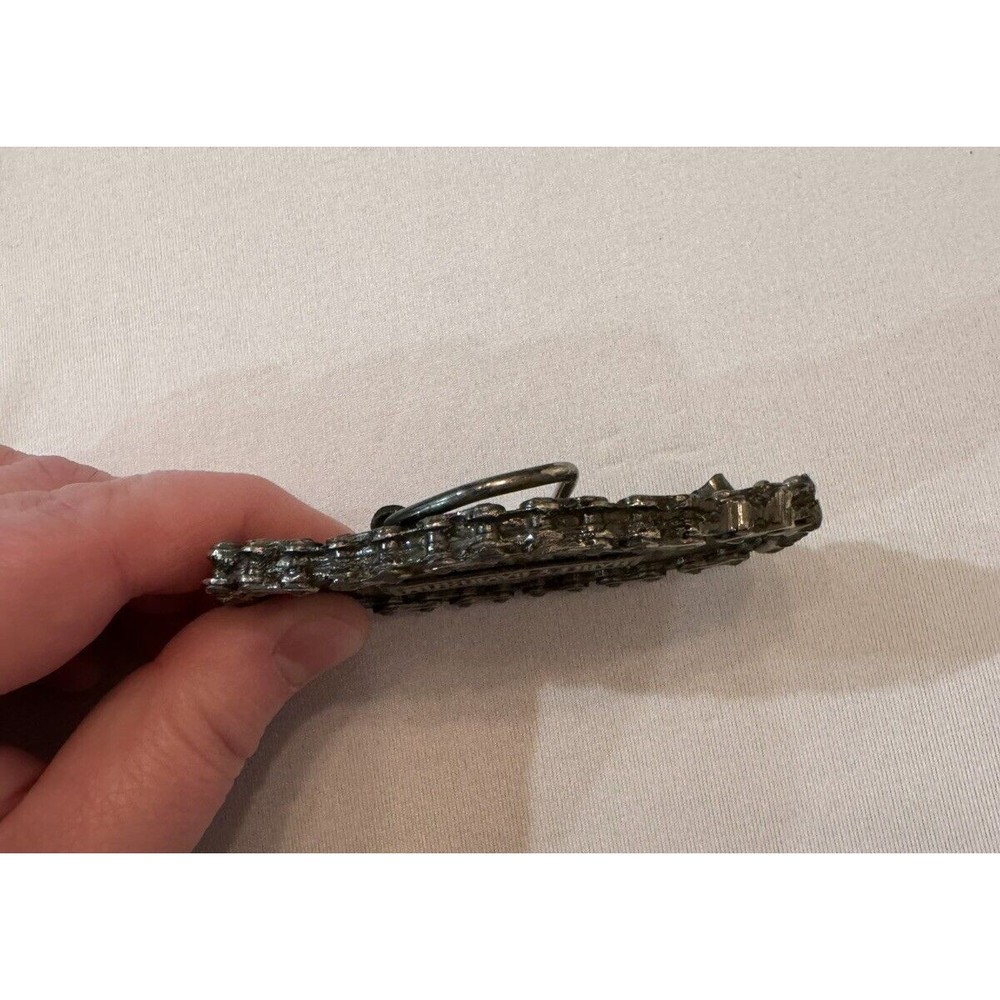 Vintage 1970’s Harley Davidson Motorcycle Chain Belt Buckle Metal - Picture 8 of 9